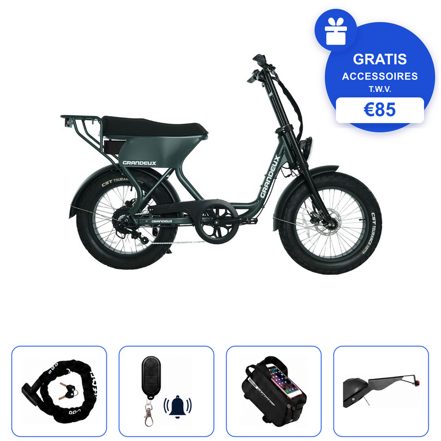 Grandeux Xcite Pro Fatbike - Forrest Green
