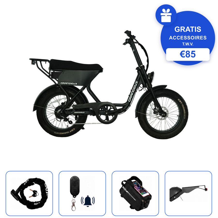Grandeux Xcite Pro Fatbike - Zwart